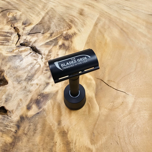 Grim Blades Double Edge Safety Razor with Stand