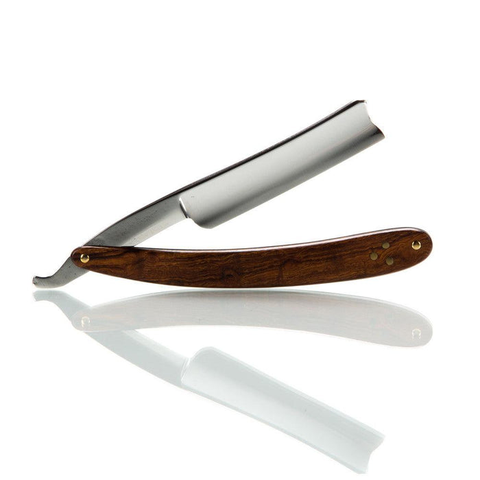 Vintage "Patent Tempered Steel" Straight Razor with Custom Wood Scales