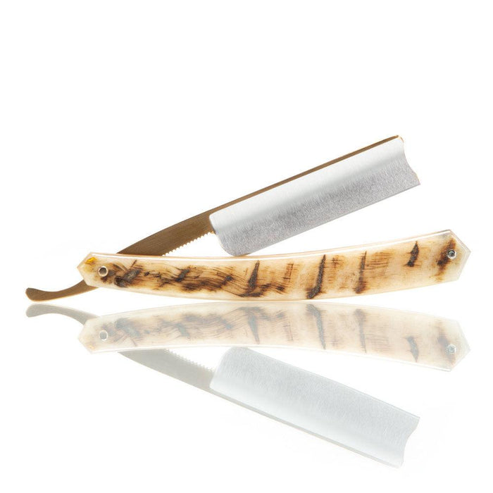 Grim Blades - Gold Plated - Rams Horn Scales- 6/8"