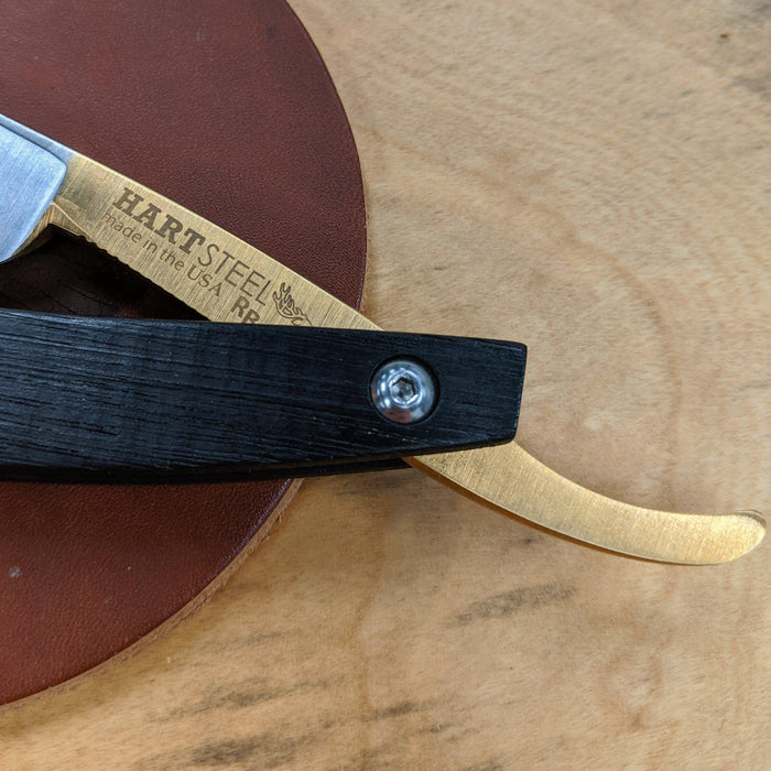 Hart Steel 6/8 Satin Finish Round Point Straight Razor