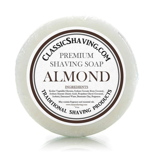 Classic Shaving Mug Soap - 3" Almond-