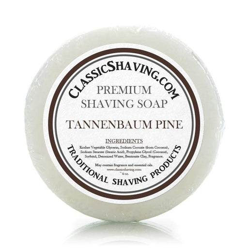 Classic Shaving Mug Soap - 3" Tannenbaum Pine-