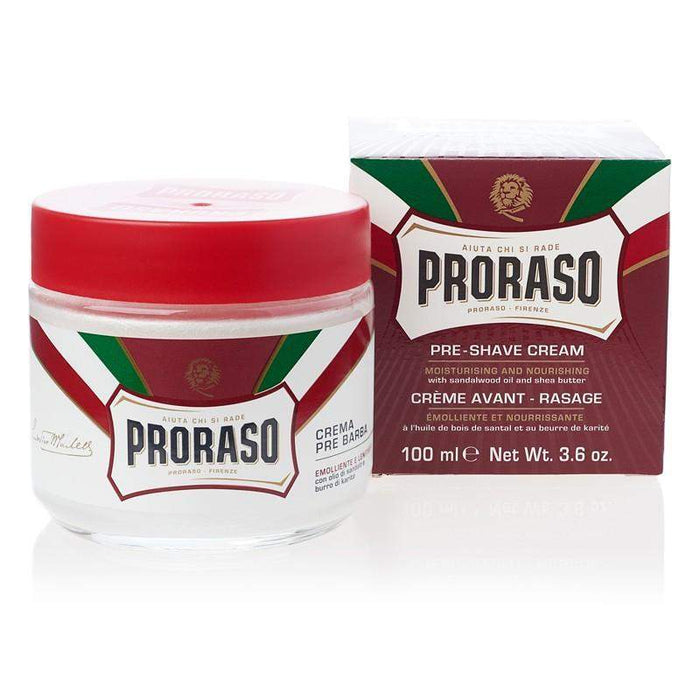 Proraso Pre Shave Cream-"Red" Mousturizing & Nourishing