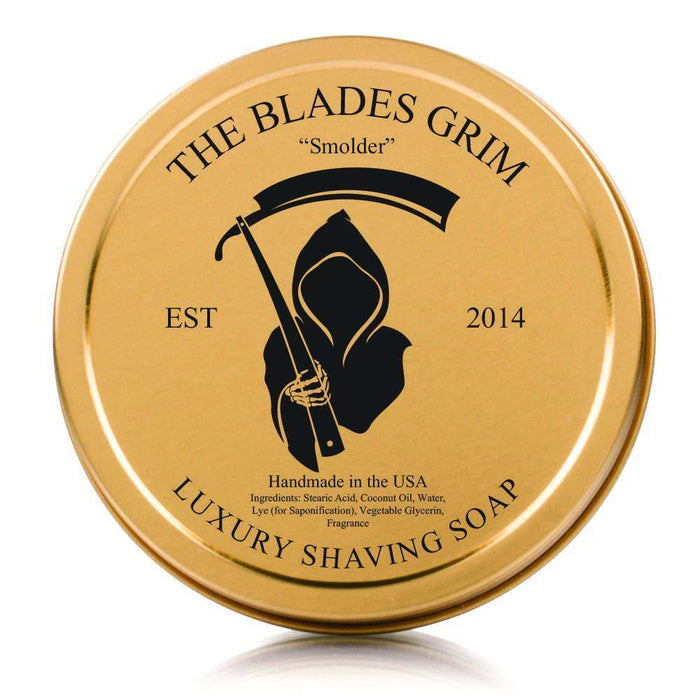 The Blades Grim Gold Luxury Shaving Soap - "Smolder"-