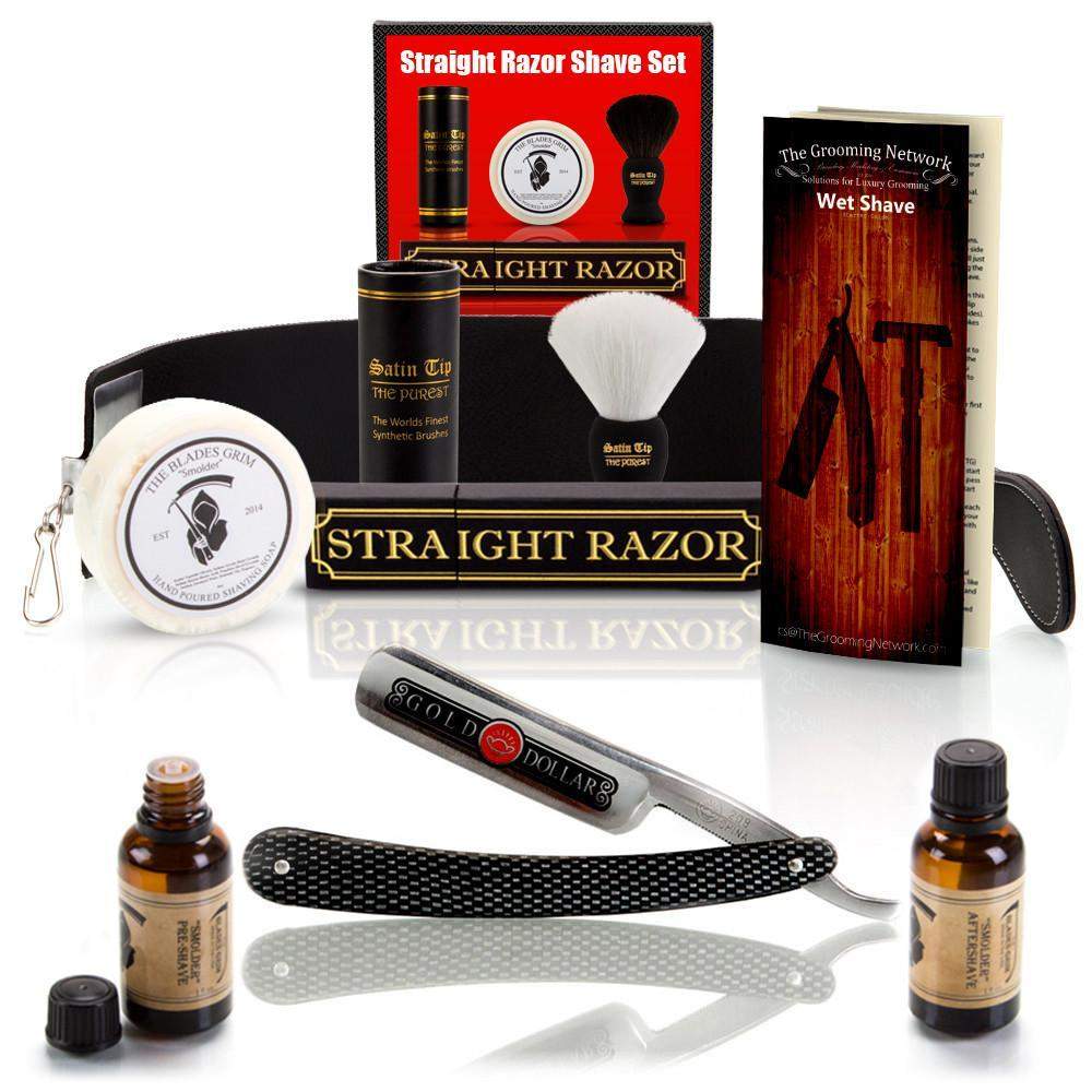 Luxury Safety Razor Shaving Kit - Includes Double Edge Safety Razor, Stand, Bowl, After-Shave Balm, Pre-Shave Oil, Badger Brush
