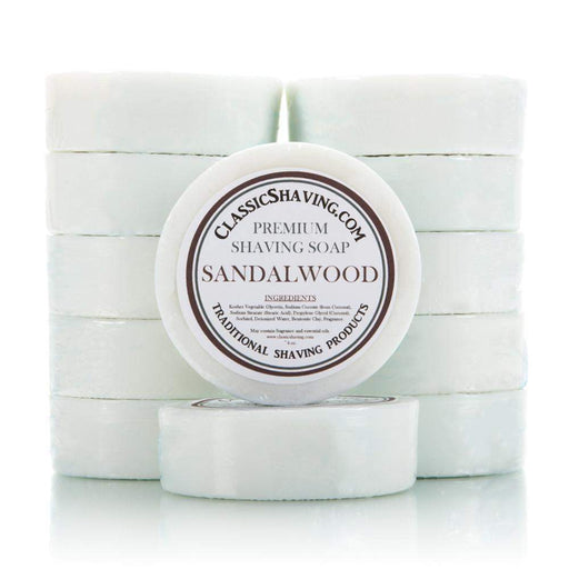 12 Pack of Classic Shaving Mug Soap - 3" Large-