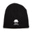 Straight Razor Black Beanie With Logo