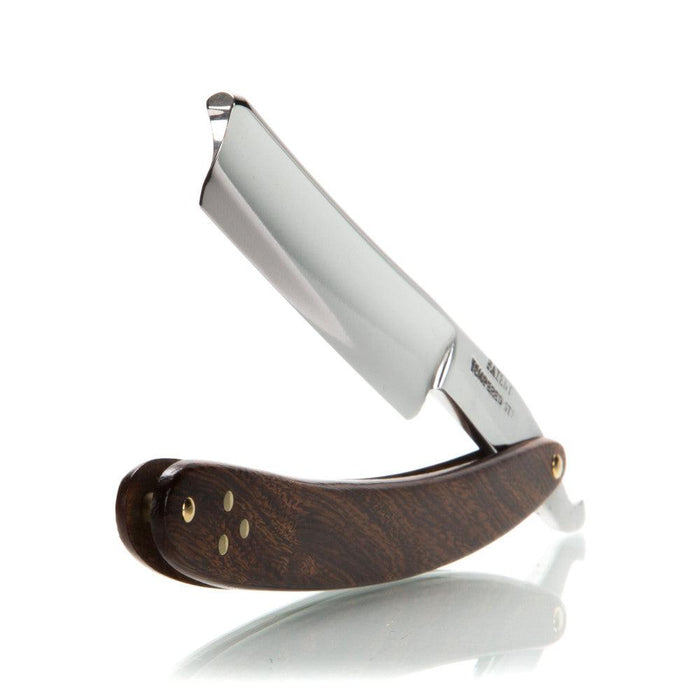 Vintage "Patent Tempered Steel" Straight Razor with Custom Wood Scales