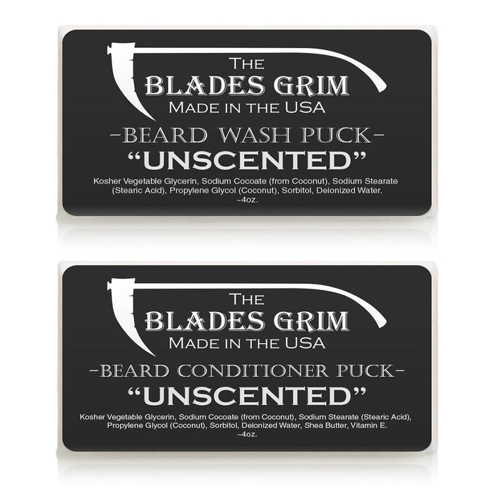 Grim Blades - Beard Wash & Conditioner Puck Combo