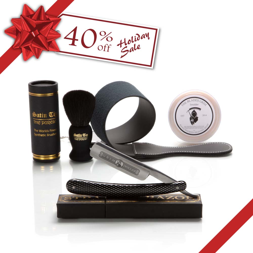 Holiday Grim Dollar with Luxury Shave Set
