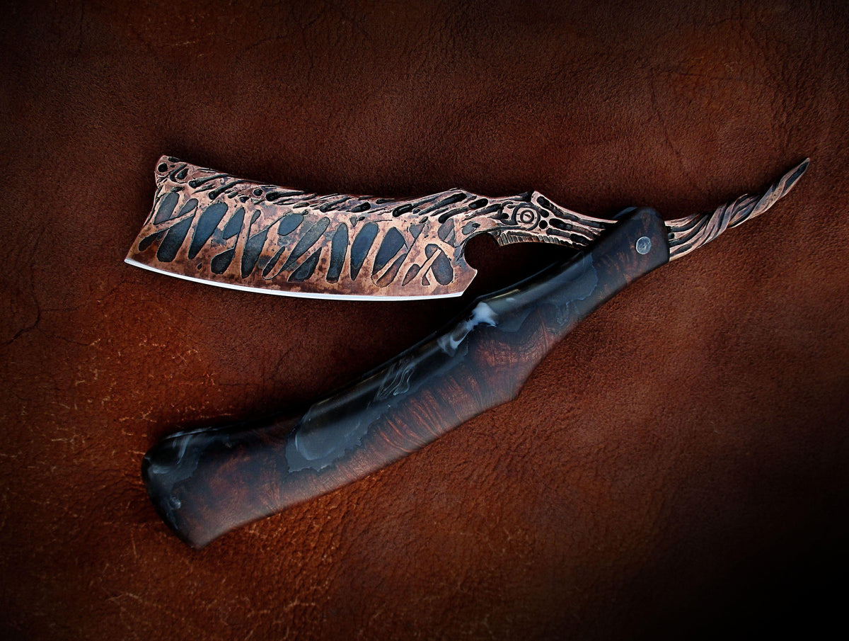 限定620本　DENHAM JAPAN ARTISAN RAZOR W29 Dylan Farnham Copper Plated Straight Razor — Classic Shaving