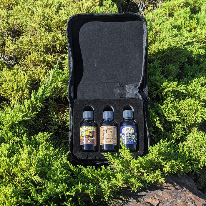 Beard Oil Sampler Set + Bonus Travel Case