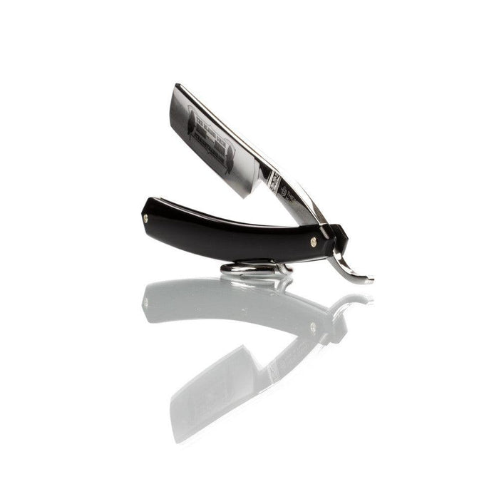 Thiers Issard - The Blades Grim 6/8" Straight Razor - Black Acrylic Scales