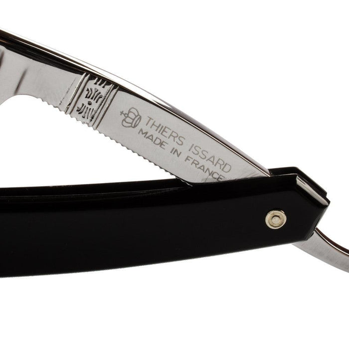 Thiers Issard - The Blades Grim 6/8" Straight Razor - Black Acrylic Scales
