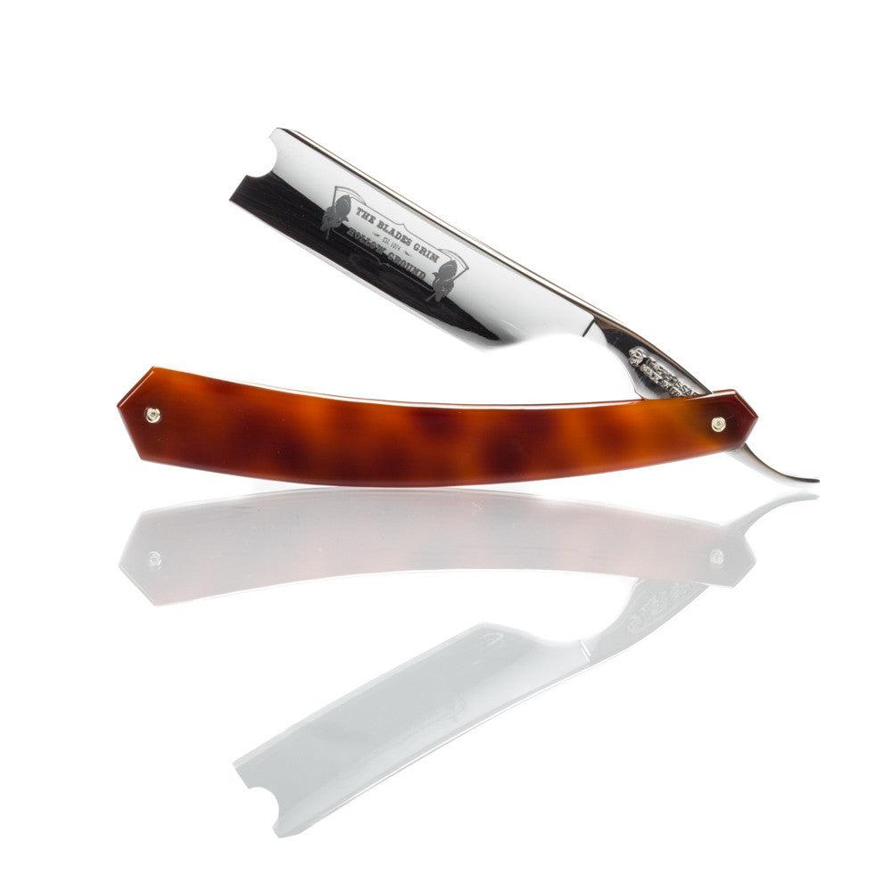 Thiers Issard - The Blades Grim 7/8" Straight Razor - Faux Tortoise Scales