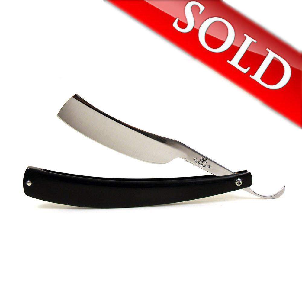 Straight Razon Alex Jacques Custom 6/8 Straight Razon In Black G10-