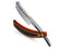 Alex Jacques Custom 7/8" Straight Razor With "Tiger" Black and Orange G10 Scales-