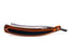 Alex Jacques Custom 7/8" Straight Razor With "Tiger" Black and Orange G10 Scales-