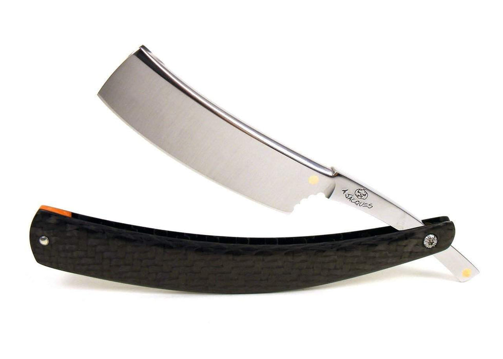 Alex Jacques Custom 7/8" Straight Razor With Twill Weave Carbon Fiber Scales-