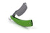 Alex Jacques "Production Style" 7/8" Razor With Green G10 Scales-