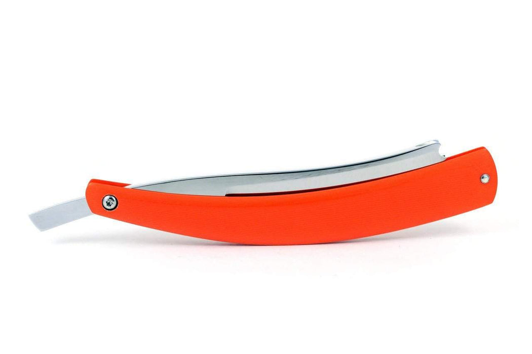 Alex Jacques "Production Style" 7/8" Razor With Orange G10 Scales-