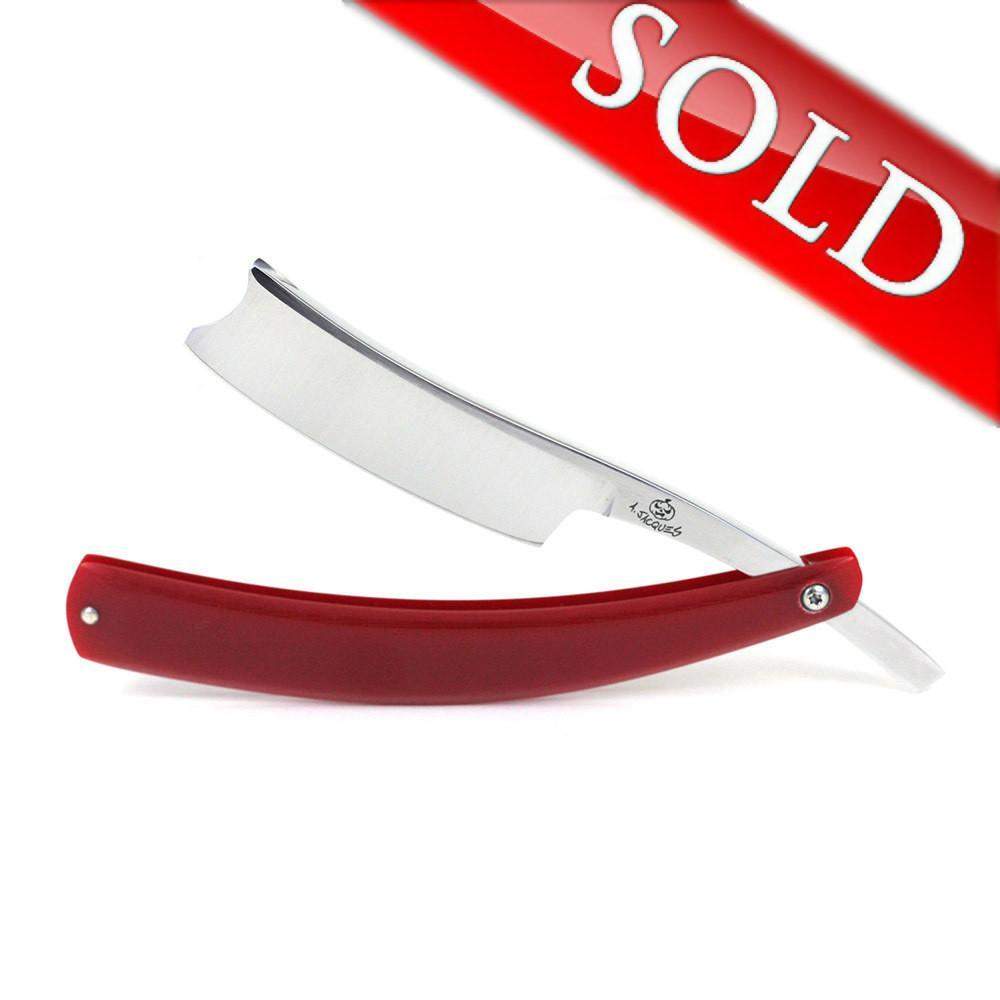 Alex Jacques "Production Style" 7/8" Razor With Red G10 Scales-