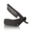 Black Grim Dollar Straight Razor In Black Stainless Scales-