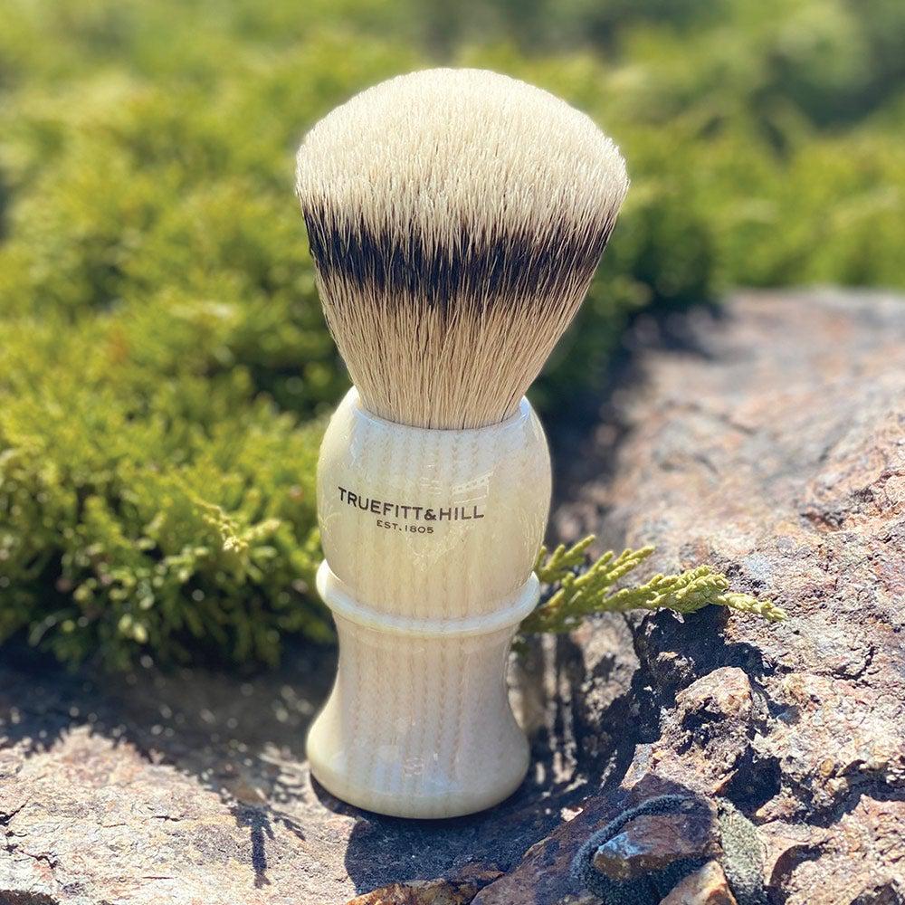 Truefitt & Hill Shaving Brush Style 3 Medium "Silvertip Badger" - Ivory