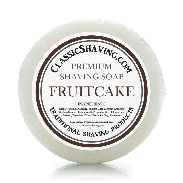 Classic Shaving Mug Soap - 3" Fruitcake-