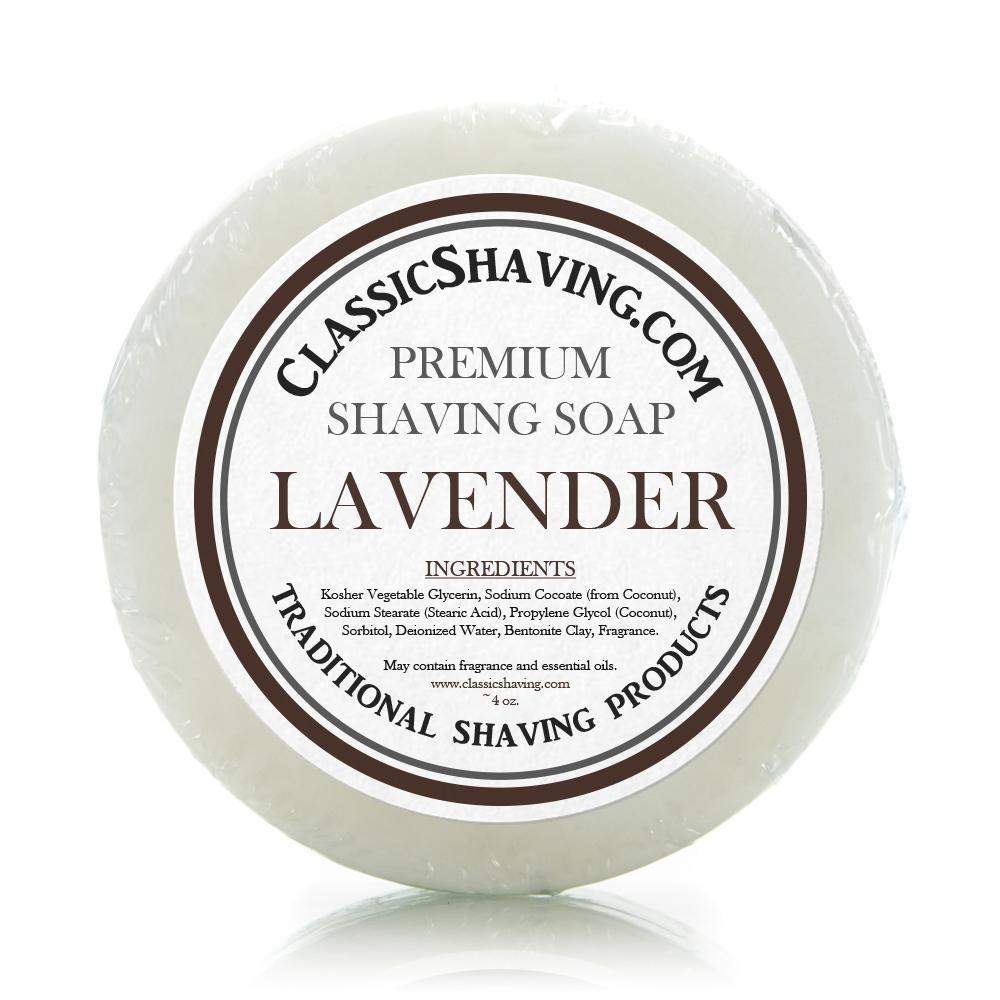 Classic Shaving Mug Soap - 3" Lavender-