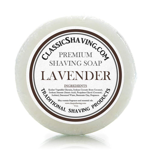 Classic Shaving Mug Soap - 3" Lavender-