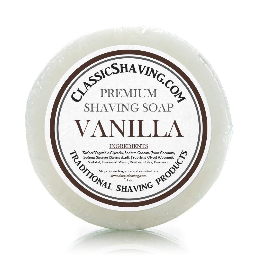 Classic Shaving Mug Soap - 3" Vanilla-