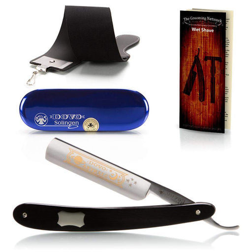 DOVO 5/8" "Astrale" Straight Razor - Ebony Scales-