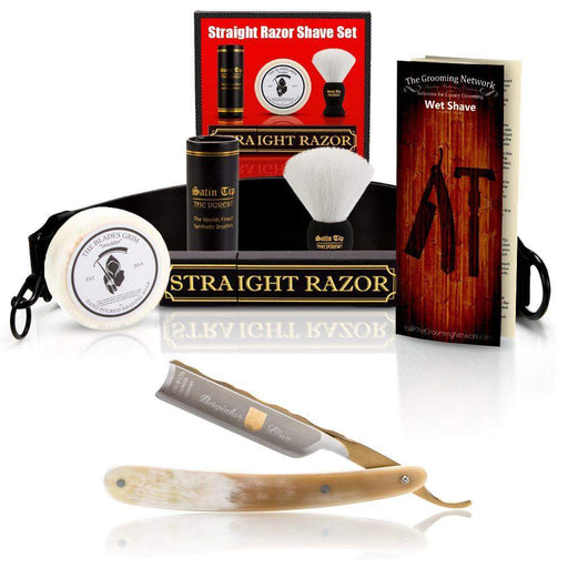 DOVO 5/8" "Bergisher Lowe" Straight Razor with Luxury Shave Set-