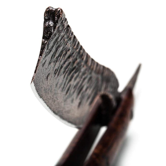 Dylan Farnham Custom Straight Razor - Stabilized Redwood Burl Wood Scales-