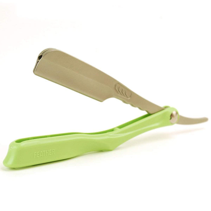 Feather Artist Club SS Razor - Folding-Green