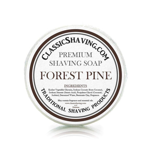 Forest Pine Scent - Classic Shaving Mug Soap - 2.5" Regular Size-