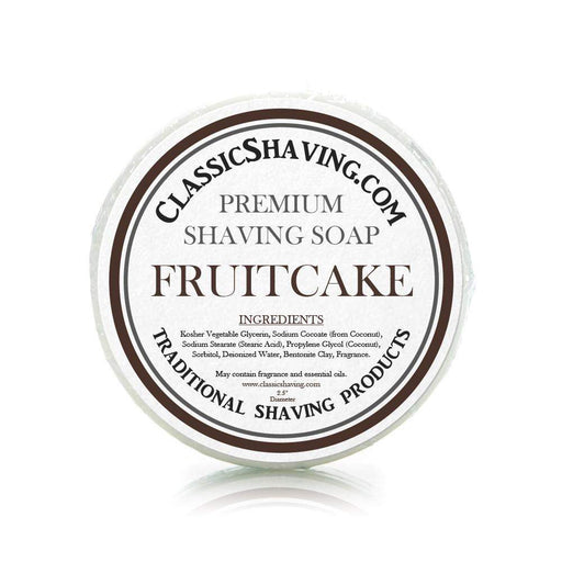 Fruitcake Scent - Classic Shaving Mug Soap - 2.5" Regular Size-