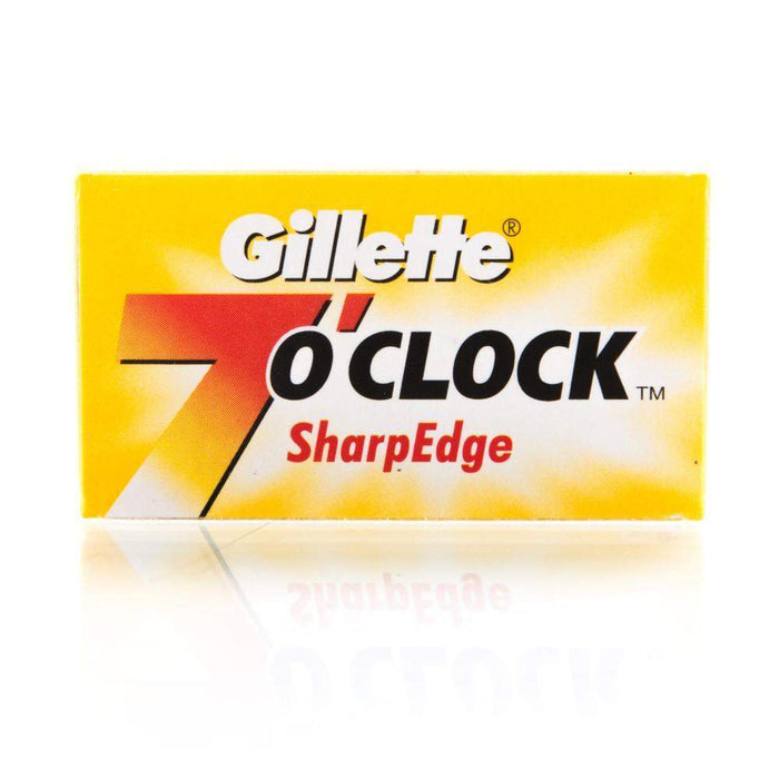Gillette 7 O'Clock Stainless Steel Blades - 5 pack (Yellow Box)-