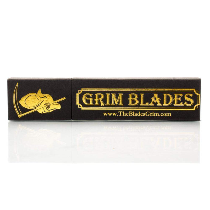 Grim Blades 6/8" Square Tip with Luxury Shave Kit-
