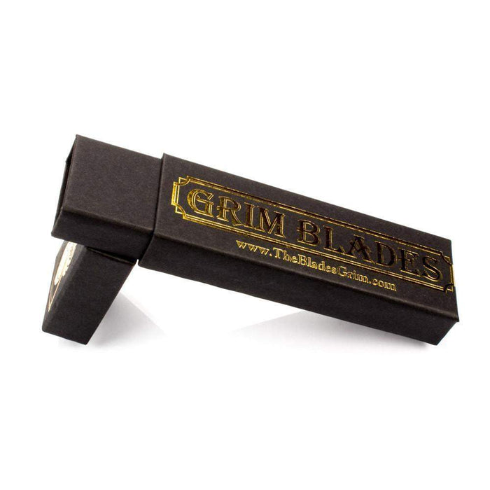 Grim Blades Round Tip Carbon Fiber with Luxury Shave Kit-