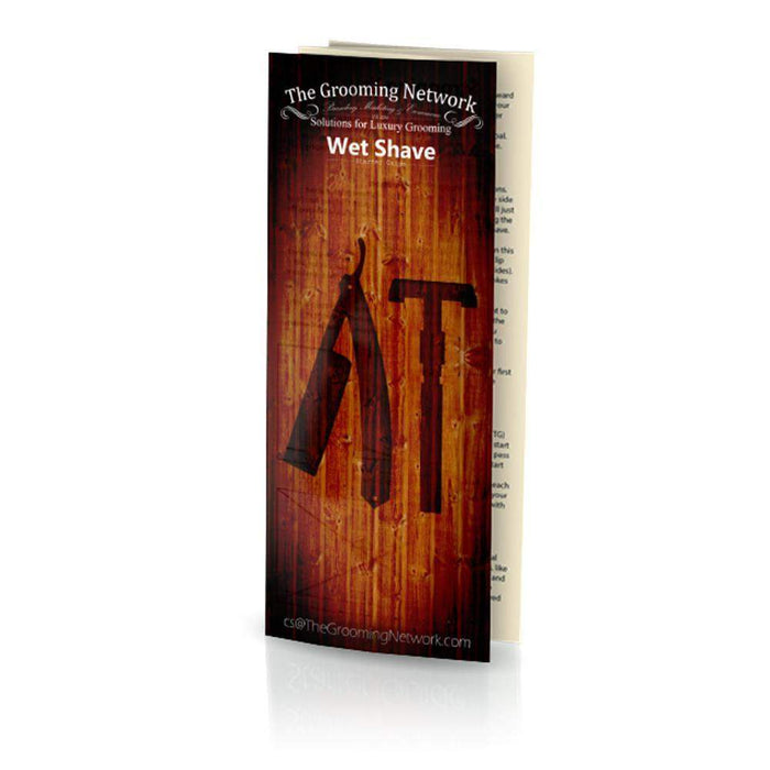 Grim Blades Round Tip Exotic Rosewood Straight Razor with Luxury Kit-