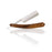 Grim Blades Round Tip Exotic Rosewood Straight Razor with Luxury Kit-
