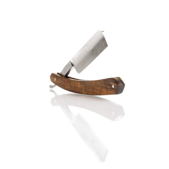 Square Razorblade Grim Blades Square Tip Straight Razor In Exotic Rosewood Scales and ...