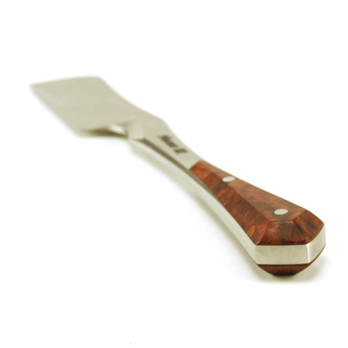 Harner 11/16 XHP Half-hollow Double Bevel Kamisori-style Razor, with SS pins and amboyna burl scales-