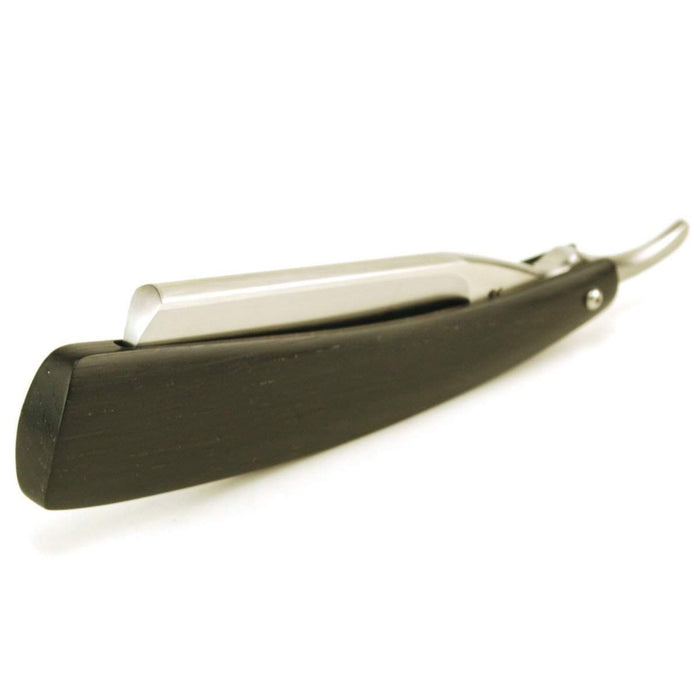Harner 15/16 XHP Half-hollow Round Point Razor, with 5,460 year old bog oak scales-