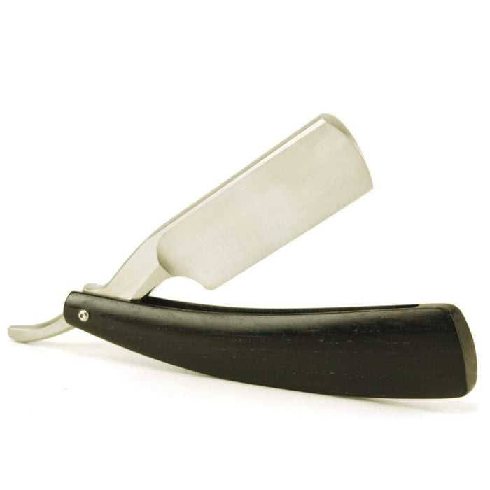 Harner 15/16 XHP Half-hollow Round Point Razor, with 5,460 year old bog oak scales-