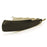 Harner 7/8 CPM154 SS Full-Hollow Ground Razor, with decorative spinework and 5,460 yr. old bog oak scales-