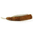 Harner 7/8 Full-Hollow B52 Carbon Steel Razor, with Maple Burl scales-