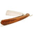 Harner 7/8 Stainless Steel, Quarter Hollow Ground, Curly Koa Scales w/ Matching Silvertip Badger Brush-